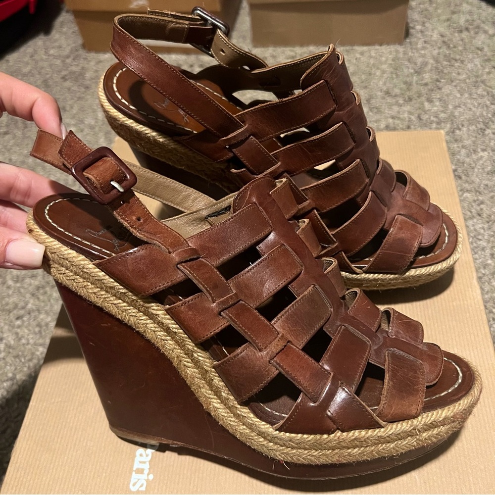 Christian Louboutin Barcelona 120 wedge sz 39